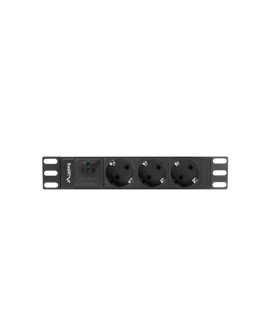 Listwa RACK Lanberg PDU-03F-0200-BK (3 x Shuko 16 A (3680 W) kolor czarny)