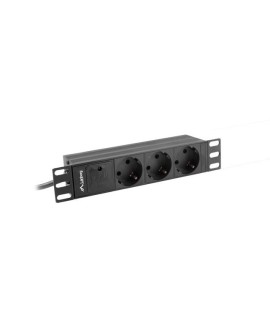 Listwa RACK Lanberg PDU-03F-0200-BK (3 x Shuko 16 A (3680 W) kolor czarny)