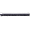 Intellinet 163613 rozdzielacz zasilania PDU 8 x gniazdo sieciowe 1U Czarny, Srebrny