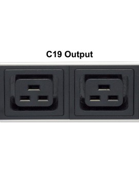 Intellinet 163613 rozdzielacz zasilania PDU 8 x gniazdo sieciowe 1U Czarny, Srebrny