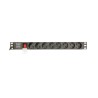 GEMBIRD LISTWA ZASILAJĄCA RACK 19" PDU EG-PDU-014-C14 1U, 10A, 8X SCHUKO, WTYK C14, KABEL 3M