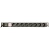 GEMBIRD LISTWA ZASILAJĄCA RACK 19" PDU EG-PDU-014-C14 1U, 10A, 8X SCHUKO, WTYK C14, KABEL 3M