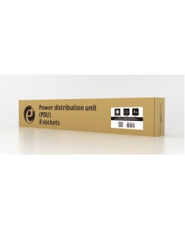 GEMBIRD LISTWA ZASILAJĄCA RACK 19" PDU EG-PDU-014-C14 1U, 10A, 8X SCHUKO, WTYK C14, KABEL 3M