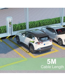 QOLTEC KABEL EV TYP2 DO ŁADOWANIA SAMOCHODU | 400V | 11KW | 16A | 5M