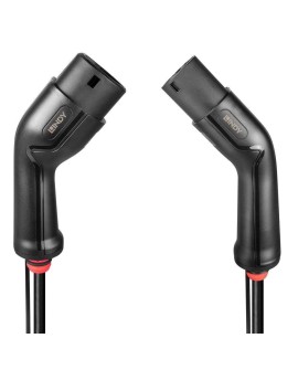 Lindy 30111 kabel do ładowania pojazdów elektrycznych Czarny Typ 2 3 7 m