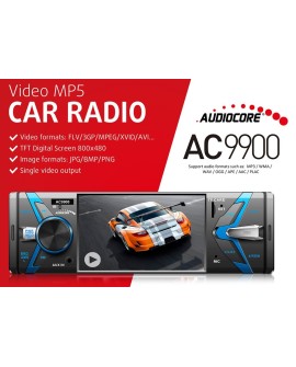 Radioodtwarzacz samochodowe AUDIOCORE AC9900 (USB, USB + AUX, USB + AUX + karty SD)