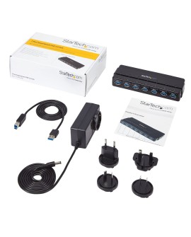 StarTech.com ST7300USB3B huby i koncentratory USB 3.2 Gen 1 (3.1 Gen 1) Type-B 5000 Mbit/s Czarny