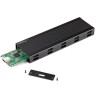 StarTech.com SM2E1BMU31C obudowa do dysków twardych Obudowa SSD Czarny M.2