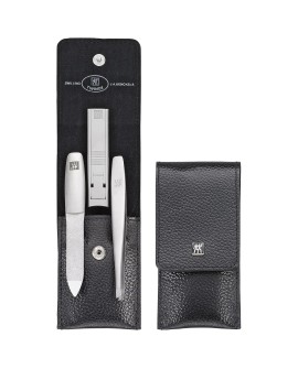 Zestaw do manicure ZWILLING 97119-004-0 Twinox – czarne, skórzane etui, 3 elementy