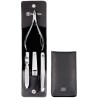 Zestaw podróżny ZWILLING Classic Inox 97438-004-0 – czarne skórzane etui 4 elementy - czarny