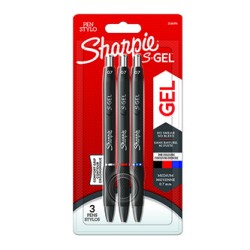 Sharpie, Długopis żelowy S-Gel, mix kolorów, 3szt, 0.7mm, EOL
