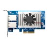 Qnap QXG-10G2T, 2x 10GbE, PCIe Gen3 x4, Low-profile