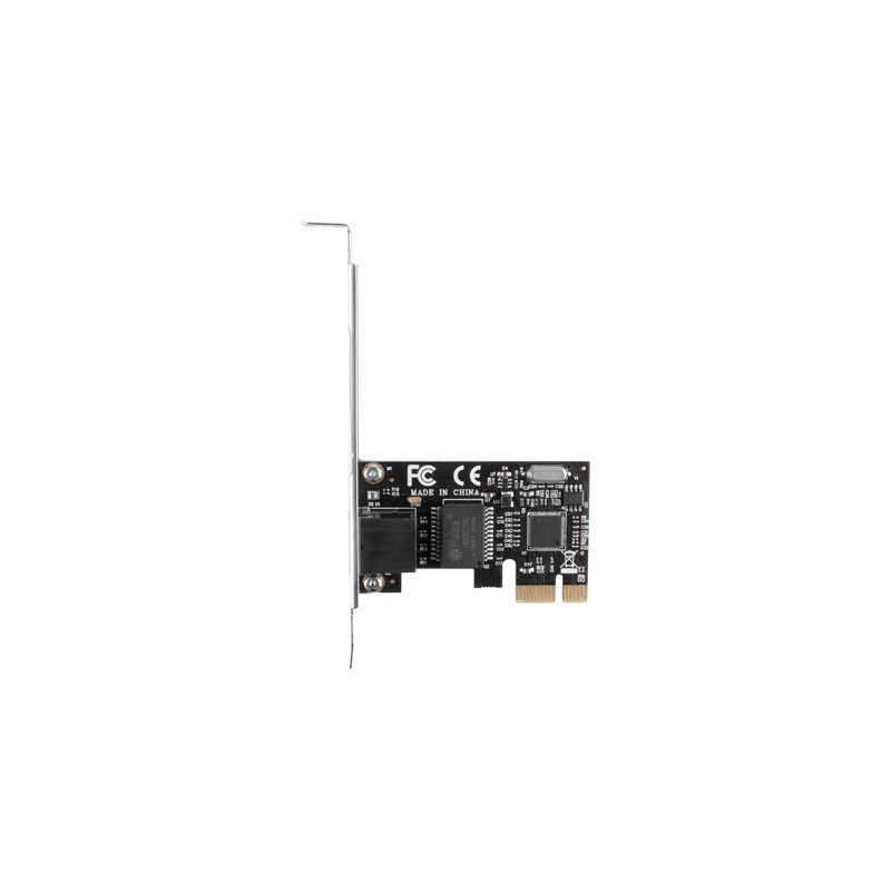 LANBERG KARTA SIECIOWA PCI-E 1X RJ45 1GB RTL8111C ŚLEDŹ LOW PROFILE PCE-1GB-201