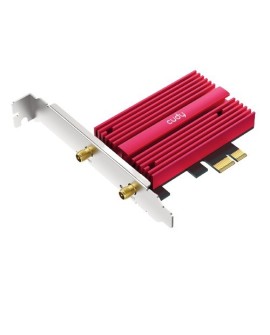 Karta sieciowa CUDY WE4000 AX5400 Wi-Fi 6/6E BT 5.2 Intel AX210NGW Radiator PCIe + Antena na kablu