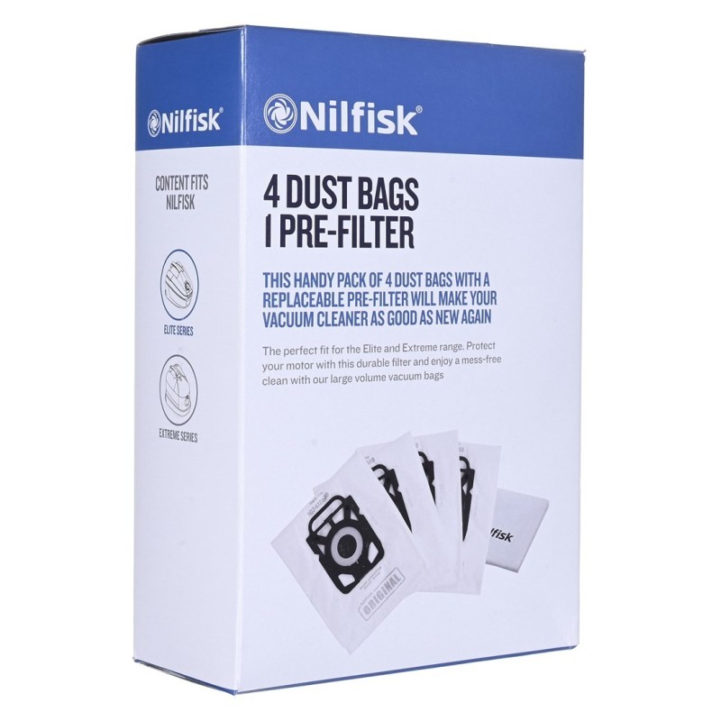 NILFISK Worki do odkurzaczy ELITE 4szt