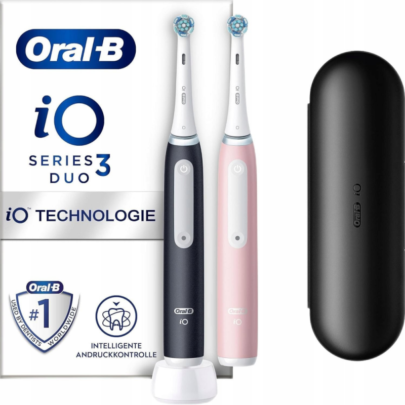 Szczoteczka magnetyczna ORAL-B iO Series Series 3 Duo Black/Pink Różowy (8006540731857)