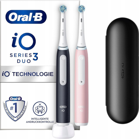 Szczoteczka magnetyczna ORAL-B iO Series Series 3 Duo Black/Pink Różowy (8006540731857)