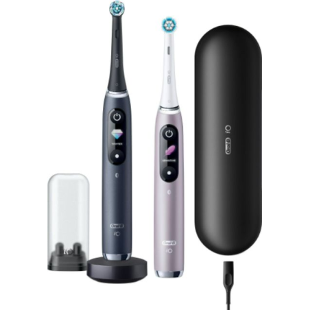 Szczoteczka magnetyczna ORAL-B Series 9 Duo 2 szt. Black Onyx/Rose Quartz (4210201411574)