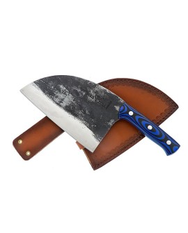 Nóż kuchenny Serb Samura Mad Bull 18 cm, niebieski