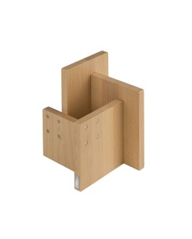 Magnetyczny blok na noże z drewna bukowego z pojemnikiem Artelegno Kombi