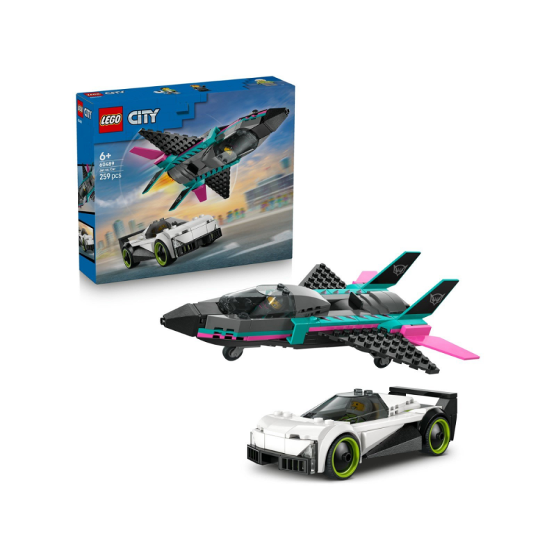LEGO CITY GREAT VEHICLES Odrzutowiec kontra samochód 60489