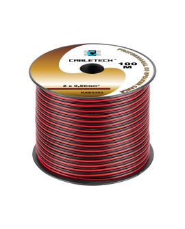 Kabel głośnikowy 0,5mm czarno-czerwony