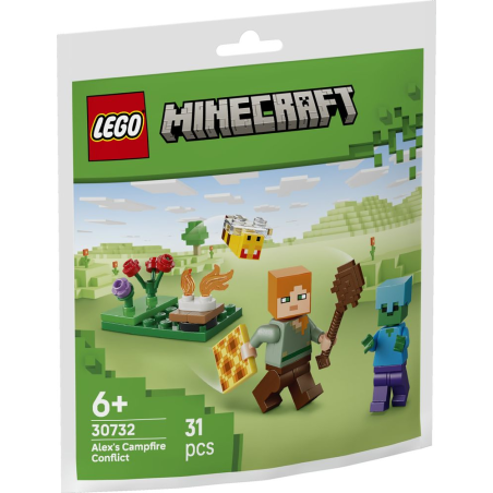 LEGO Minecraft Potyczka Alex przy ognisku 30732