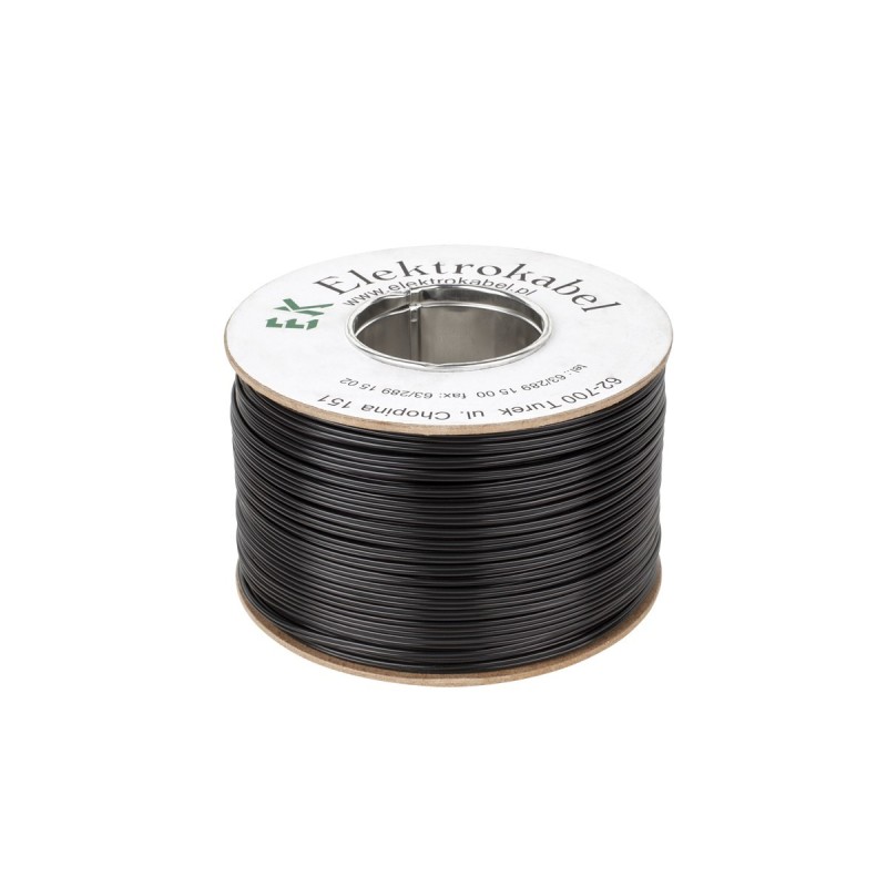 Kabel głośnikowy SMYp 2 x 0,5mm czarny 200m
