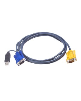 ATEN 2L-5202UP kabel KVM Czarny 1,8 m