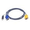 ATEN 2L-5202UP kabel KVM Czarny 1,8 m