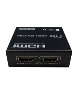 Splitter HDMI 1x2 4K30Hz Aktywny Rozdzielacz HDMI Techly