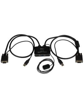 2PORT CABLE KVM WITH VGA USB/AND REMOTE SWITCH BUTTON