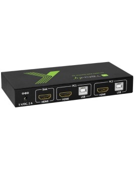 TECHLY PRZEŁĄCZNIK KVM HDMI/USB 2X1 Z AUDIO 4KX2K IDATA KVM-HDMI2U
