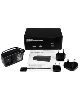 StarTech.com SV231DPDDUA przełącznik KVM Czarny