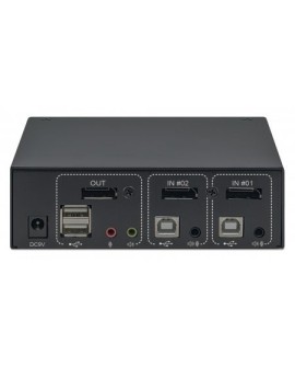 MANHATTAN PRZEŁĄCZNIK KVM DISPLAYPORT/USB 2X1 4K6