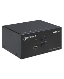 MANHATTAN PRZEŁĄCZNIK KVM HDMI/USB 2X1 DUAL-MONITO