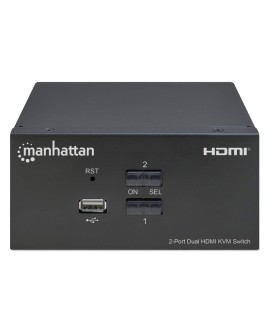 MANHATTAN PRZEŁĄCZNIK KVM HDMI/USB 2X1 DUAL-MONITO