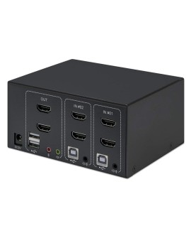 MANHATTAN PRZEŁĄCZNIK KVM HDMI/USB 2X1 DUAL-MONITO