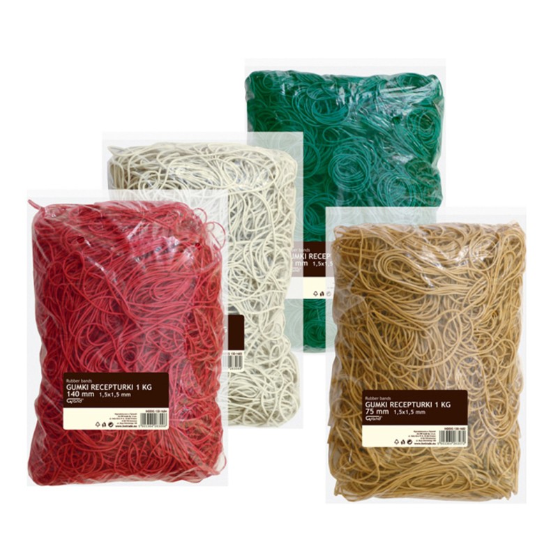 Gumki recepturki 60% kauczuku op. 1 kg