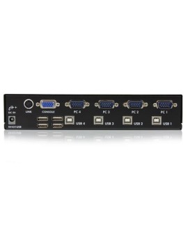 StarTech.com SV431USB przełącznik KVM Możliwości montowania w stelażu Czarny