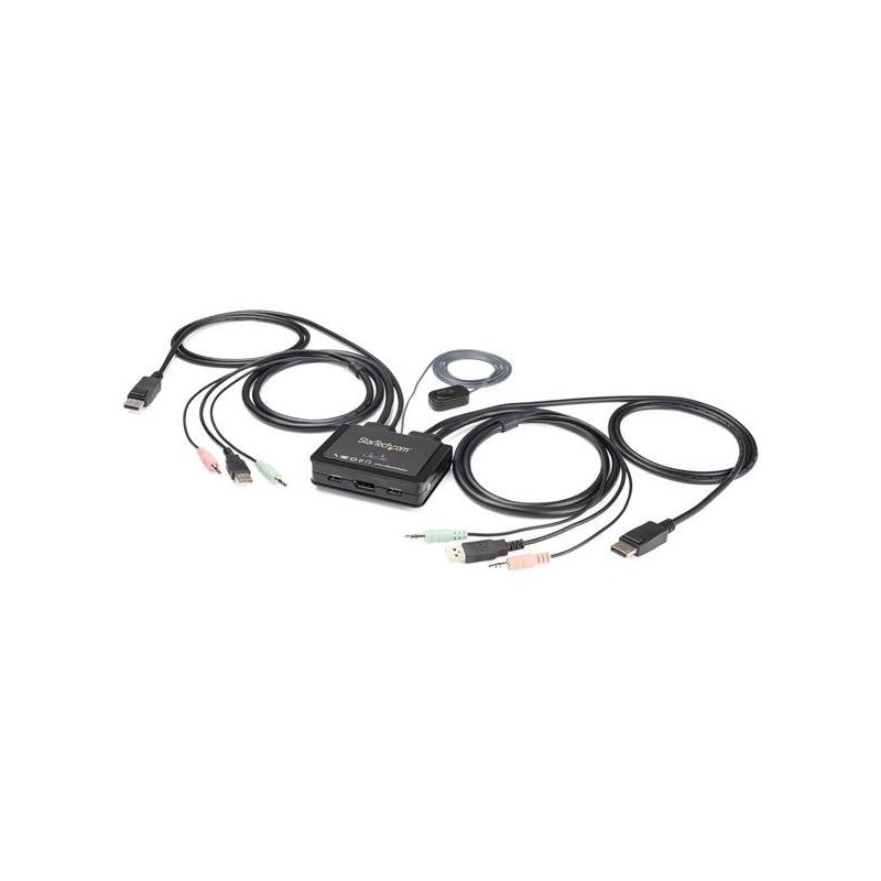 StarTech.com SV211DPUA4K przełącznik KVM Czarny