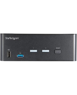 StarTech.com SV231DHU34K6 przełącznik KVM Czarny