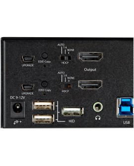StarTech.com SV231DHU34K6 przełącznik KVM Czarny