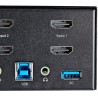 StarTech.com SV231DHU34K6 przełącznik KVM Czarny