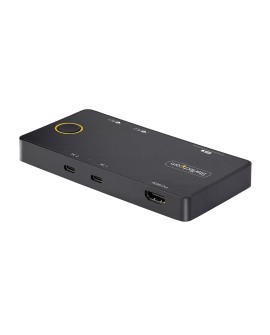 StarTech.com C2-H46-UC2-PD-KVM przełącznik KVM Czarny
