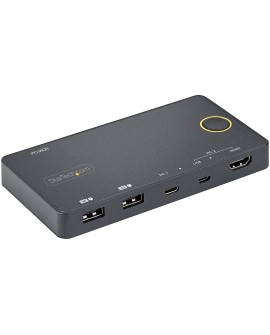 StarTech.com SV221HUC4K przełącznik KVM Czarny