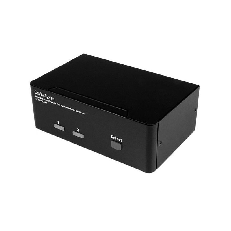 StarTech.com SV231DPDDUA2 przełącznik KVM Czarny