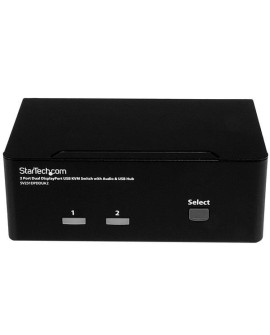 StarTech.com SV231DPDDUA2 przełącznik KVM Czarny