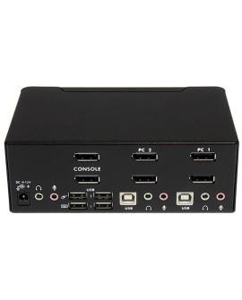 StarTech.com SV231DPDDUA2 przełącznik KVM Czarny