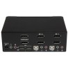 StarTech.com SV231DPDDUA2 przełącznik KVM Czarny